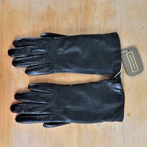 Nordstrom Leather Cashmere Gloves Size 6 Small